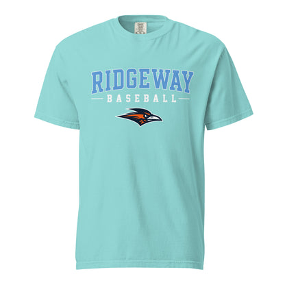 Signature | Comfort Colors T-Shirt | Ridgeway High School Baseball | Athletics Logo