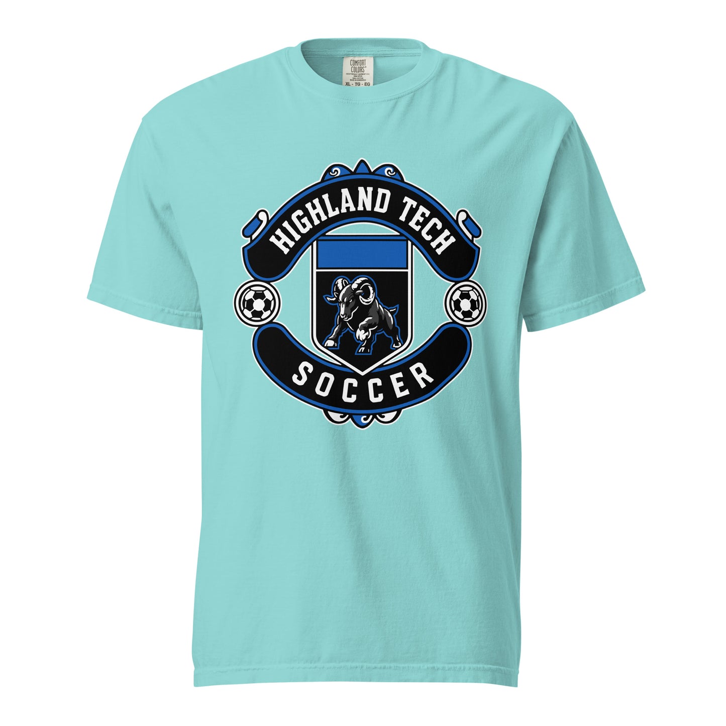 Signature | Comfort Colors T-Shirt | Highland Soccer | Emblem Logo