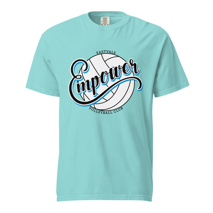 Signature | Comfort Colors T-Shirt | Empower Volleyball Club | Emblem Logo