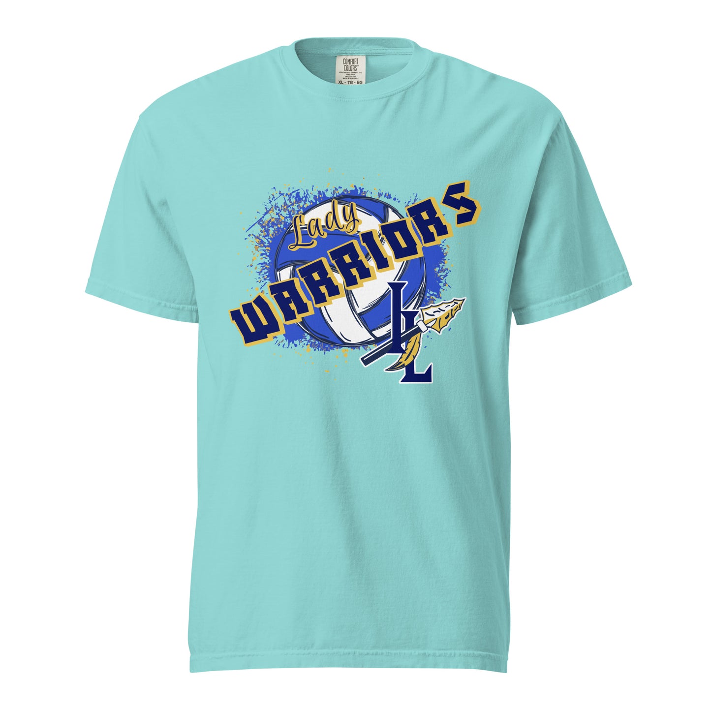 Signature | Comfort Colors T-Shirt | Indian Land Middle School Volleyball | Vanguard Warriors Logo