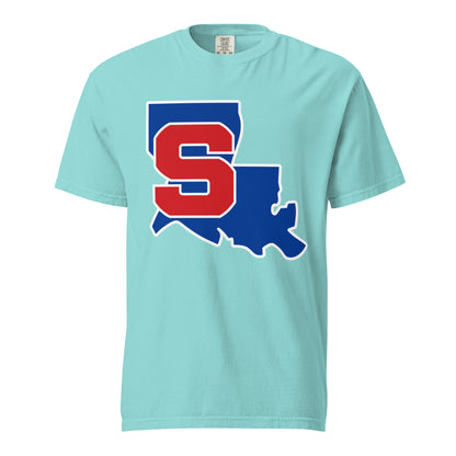 Signature | Comfort Colors T-Shirt | Louisiana Slam Baseball | Crest Logo