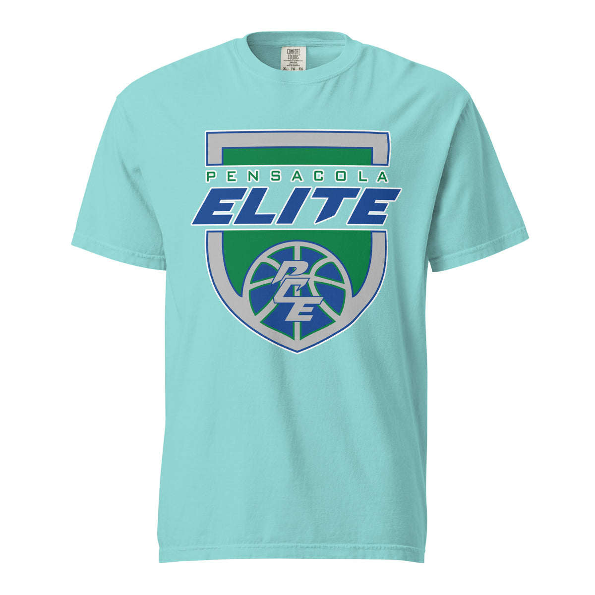 Signature | Comfort Colors T-Shirt | Pensacola Elite Inc. | Shield Logo