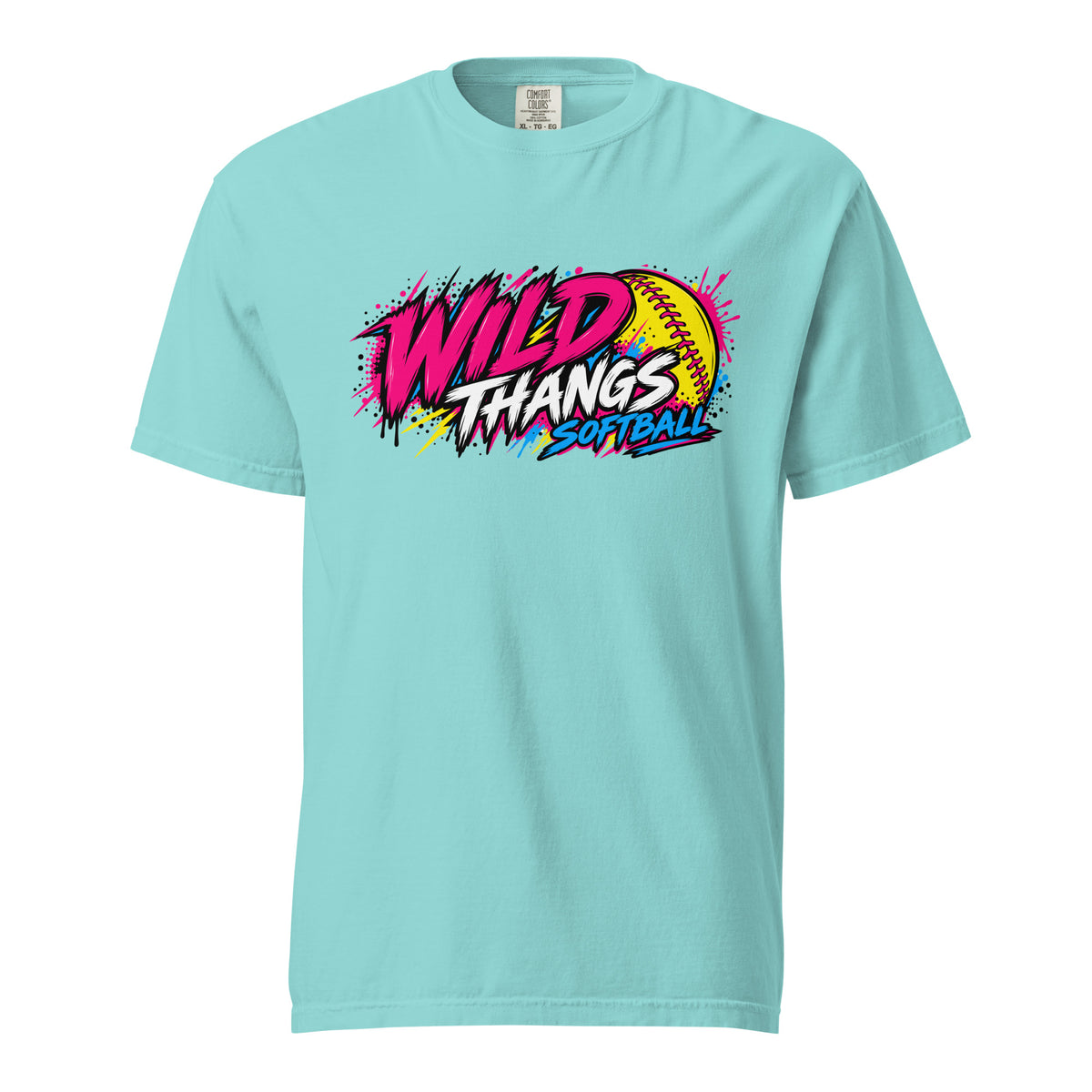 Signature | Comfort Colors T-Shirt | Wild Thangs | Ironclad Fastpitch Logo