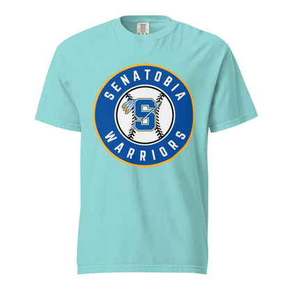 Signature | Comfort Colors T-Shirt | Senatobia Warriors Baseball | Badge Logo
