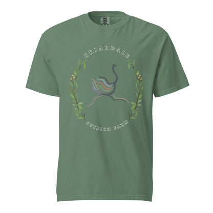 Signature | Comfort Colors T-Shirt | Briardale Ostrich Farm | Crest Logo