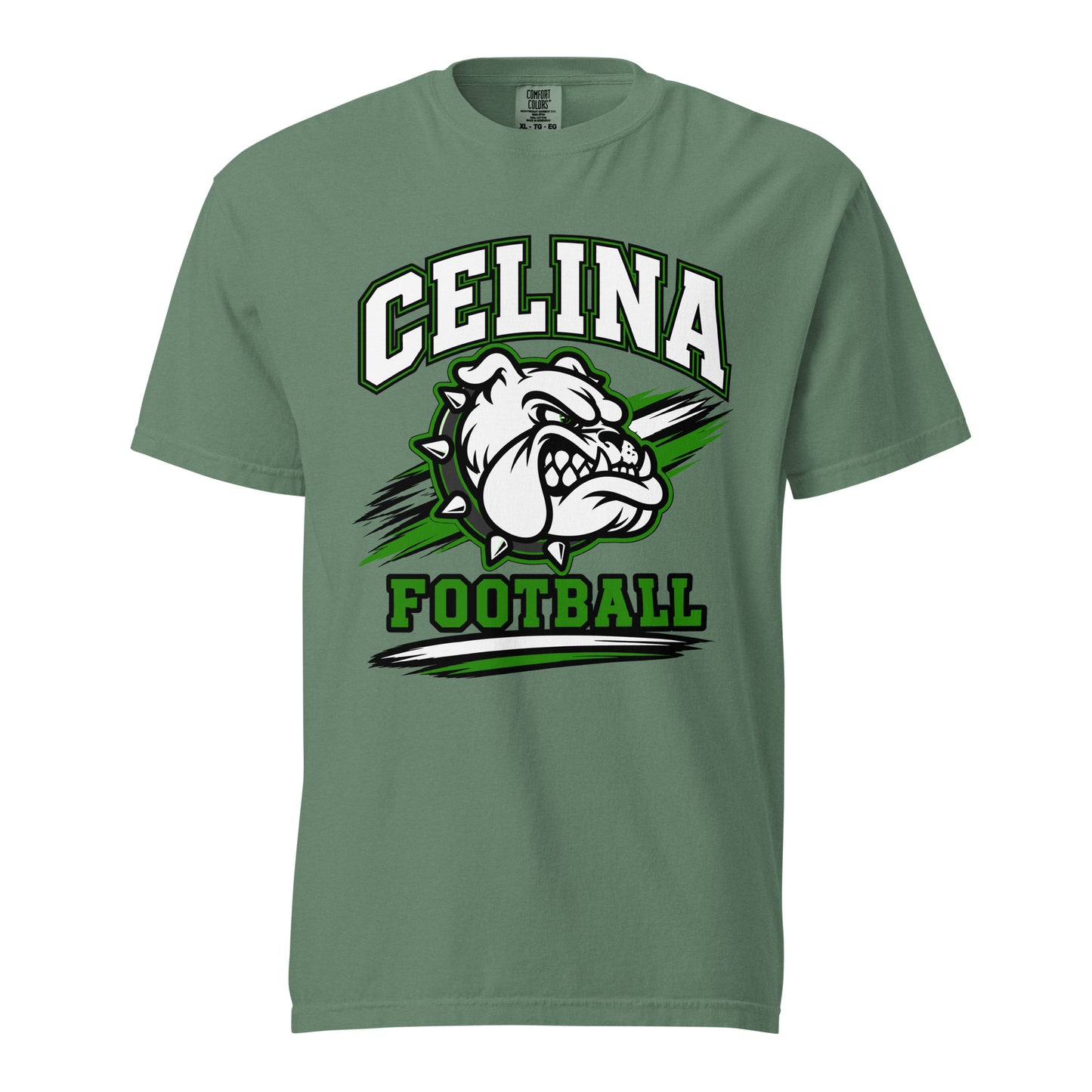 Signature | Comfort Colors T-Shirt | Celina Black Football | Emblem Logo