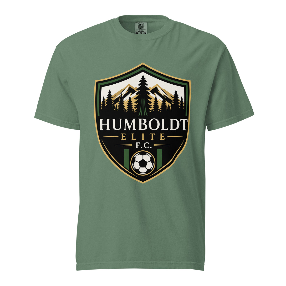 Signature | Comfort Colors T-Shirt | Humboldt Elite FC | Shield Logo