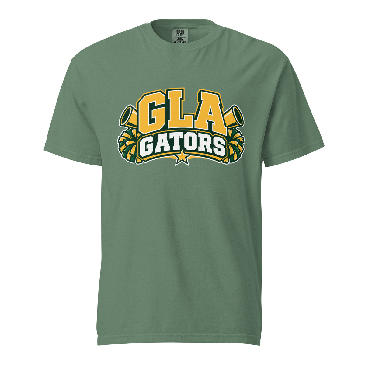 Signature | Comfort Colors T-Shirt | GLA Gators Cheer Team | Crest Logo