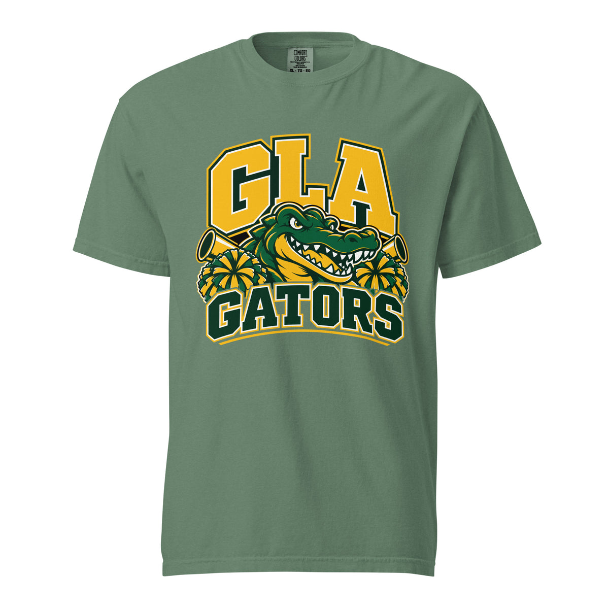 Signature | Comfort Colors T-Shirt | GLA Gators Cheer Team | Emblem Logo