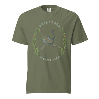 Signature | Comfort Colors T-Shirt | Briardale Ostrich Farm | Crest Logo