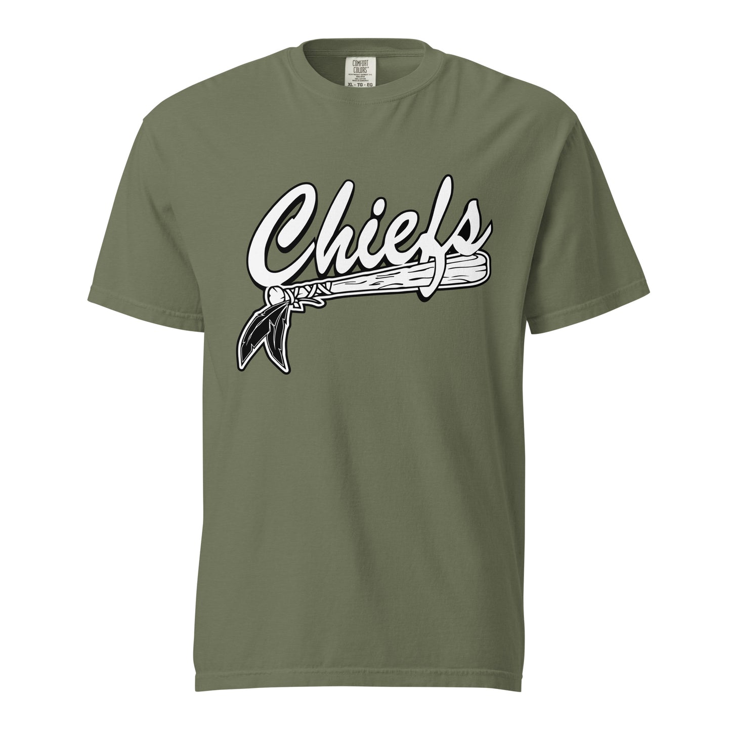Signature | Comfort Colors T-Shirt | Connetquot Chiefs | Letter Crest Logo