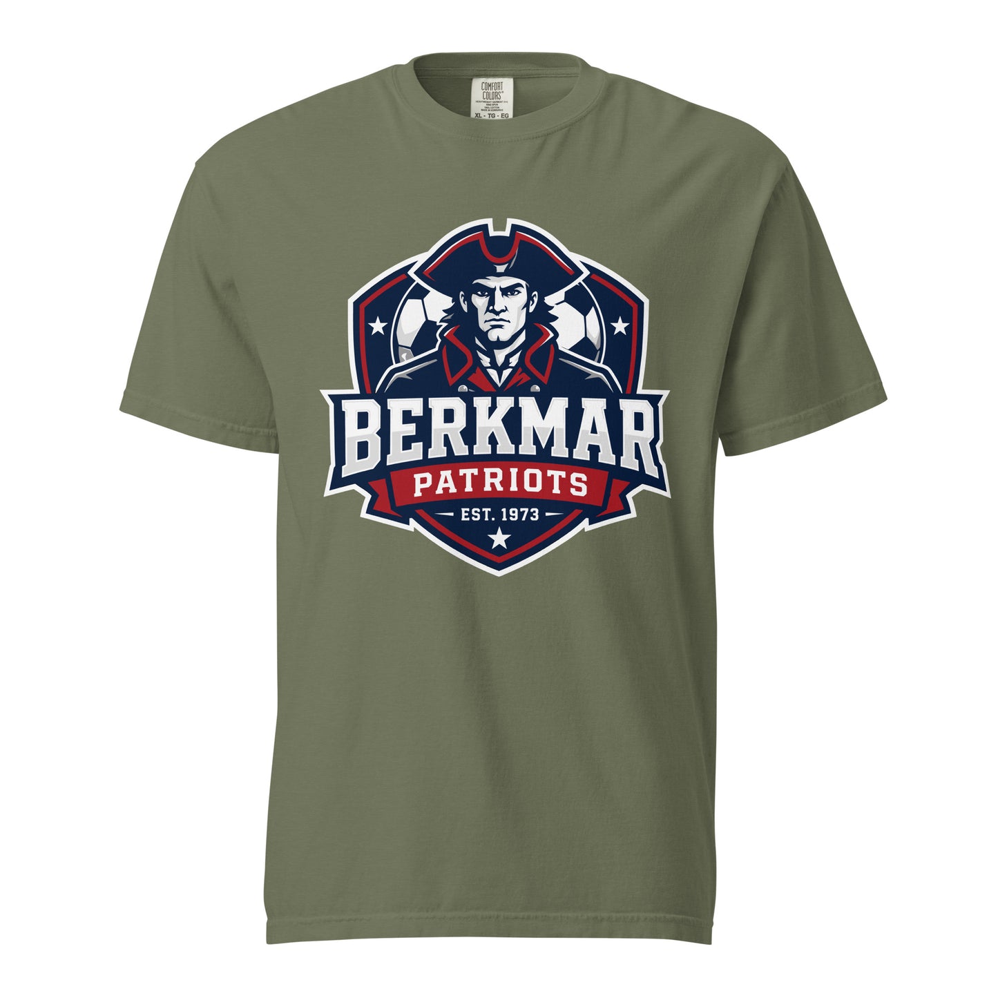 Signature | Comfort Colors T-Shirt | Berkmar High School Soccer | Shield Logo