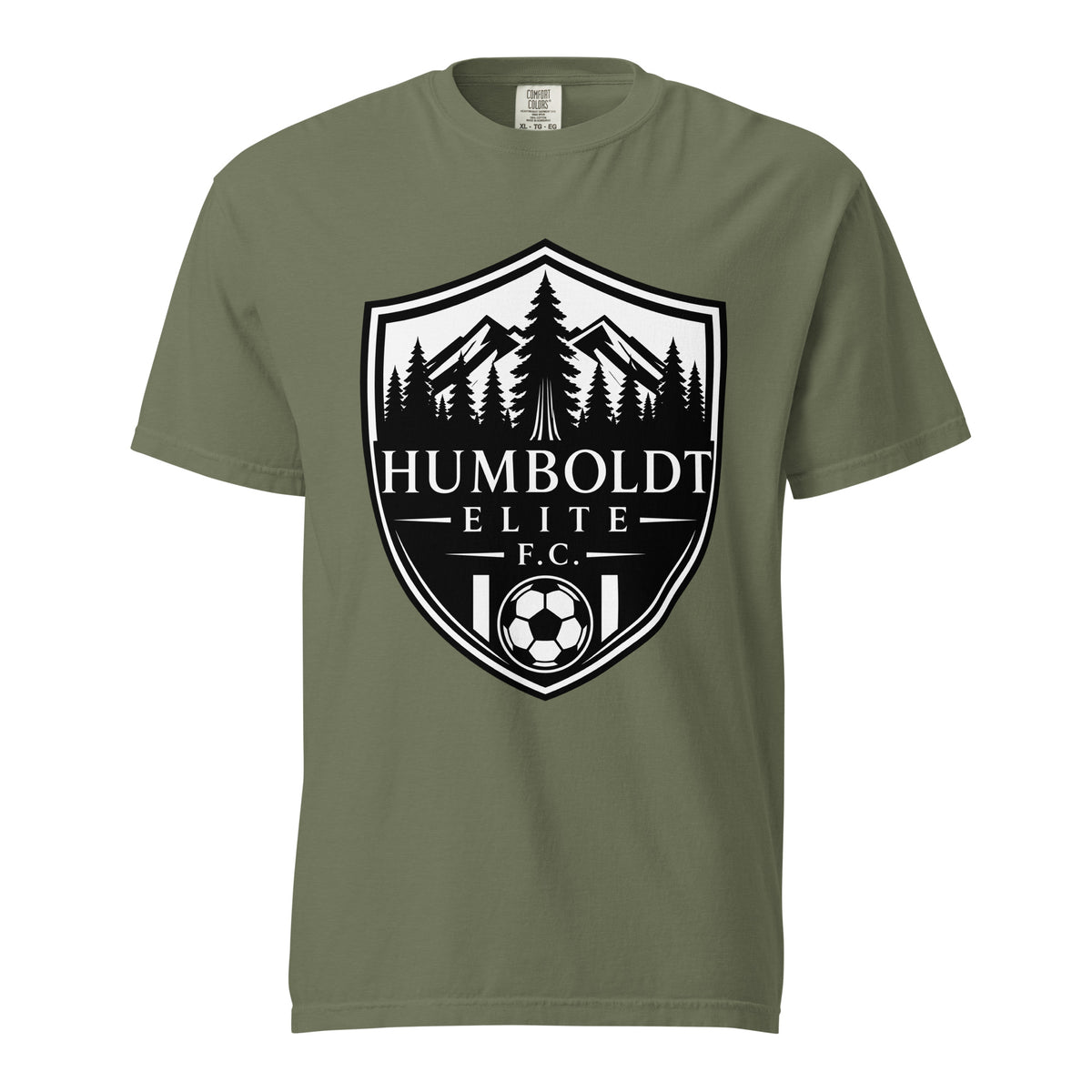 Signature | Comfort Colors T-Shirt | Humboldt Elite FC | Emblem Logo