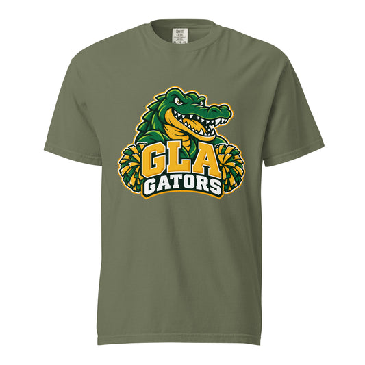 Signature | Comfort Colors T-Shirt | GLA Gators Cheer Team | Apex Gators Elite Logo
