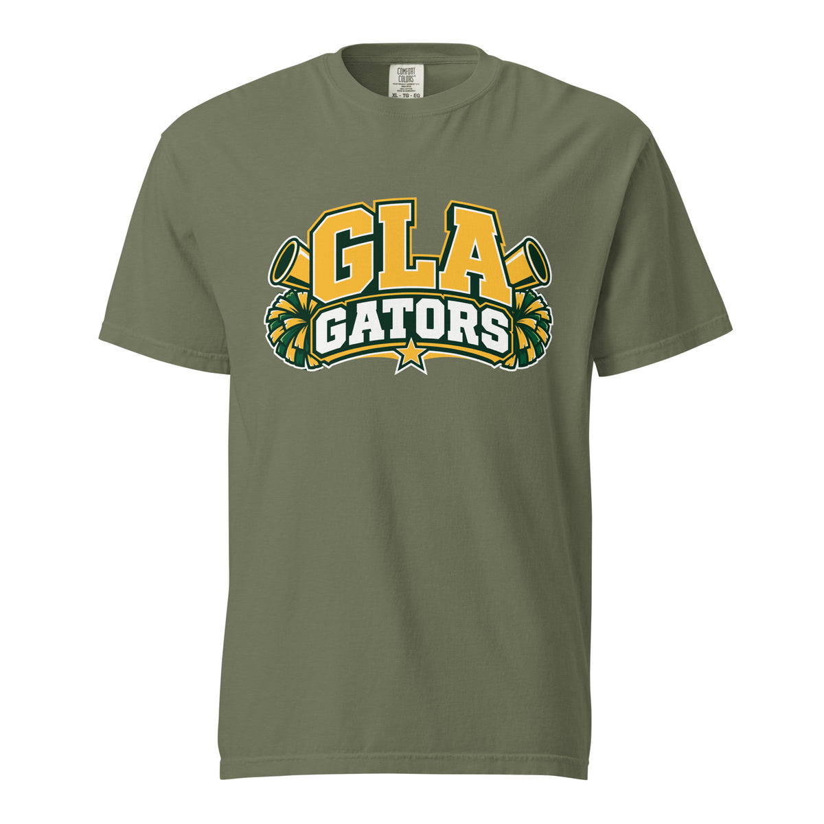 Signature | Comfort Colors T-Shirt | GLA Gators Cheer Team | Crest Logo