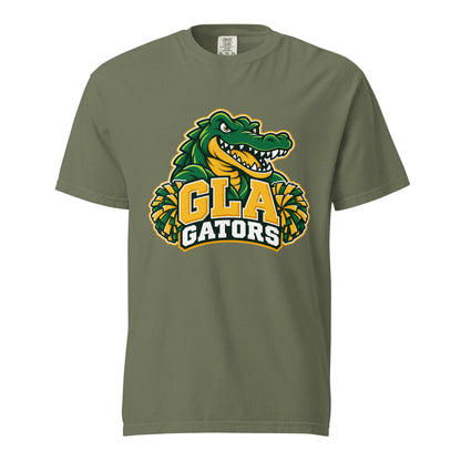 Signature | Comfort Colors T-Shirt | GLA Gators Cheer Team | Apex Gators Elite Logo