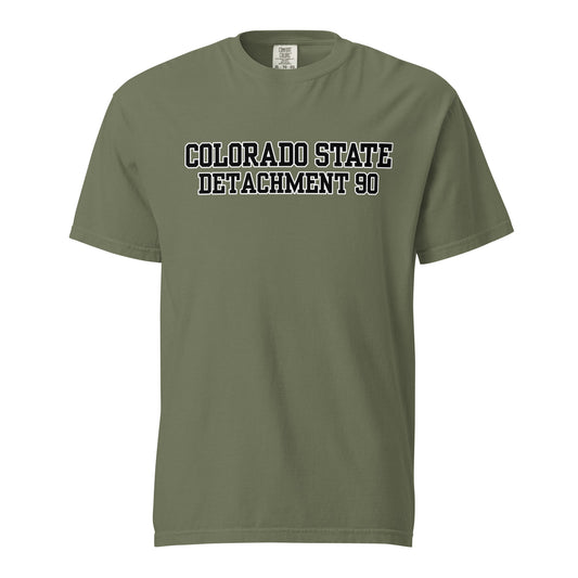 Signature | Comfort Colors T-Shirt | Colorado State Detachment 90 | Modern Script Logo