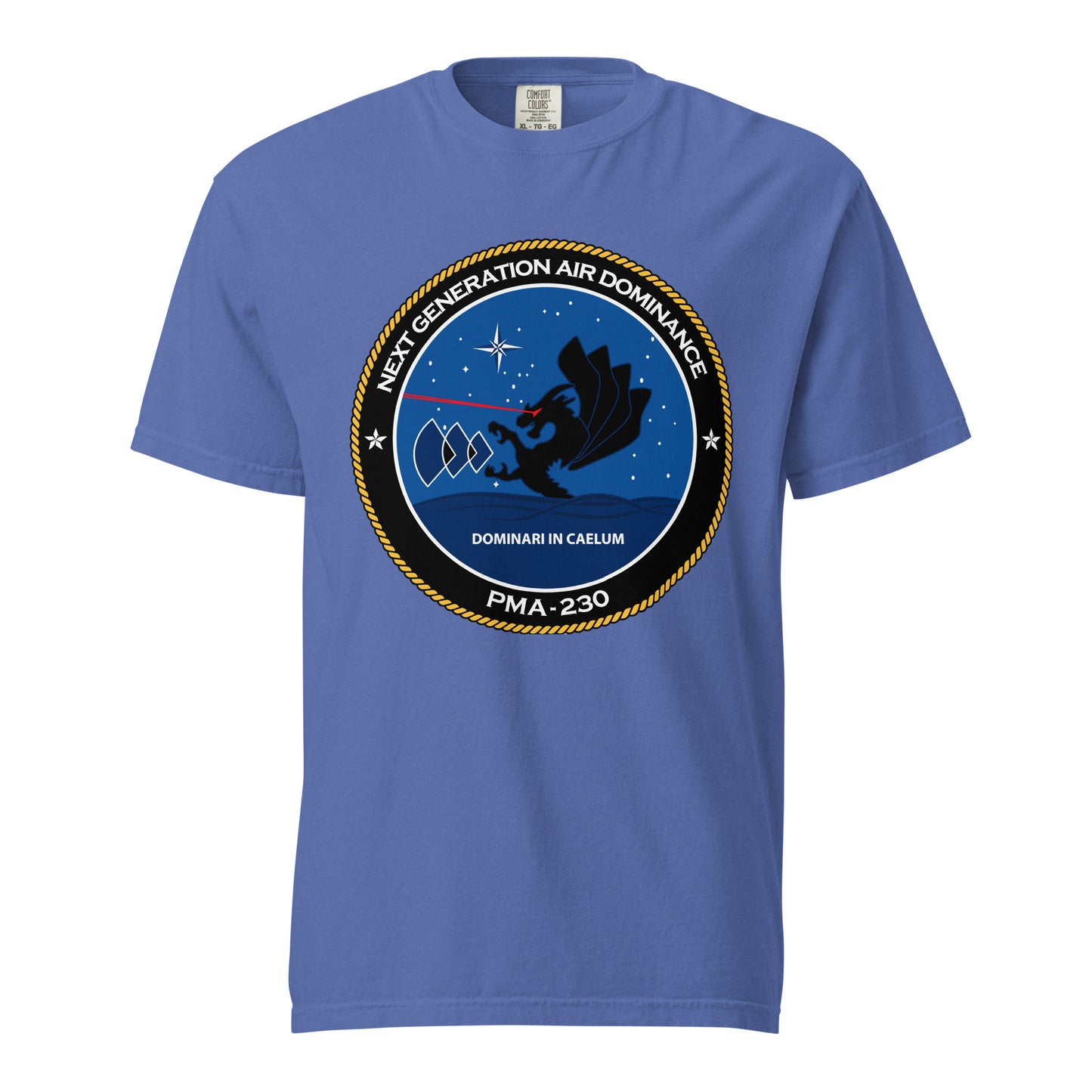 Signature | Comfort Colors T-Shirt | Next Generation Air Dominance | Badge Logo