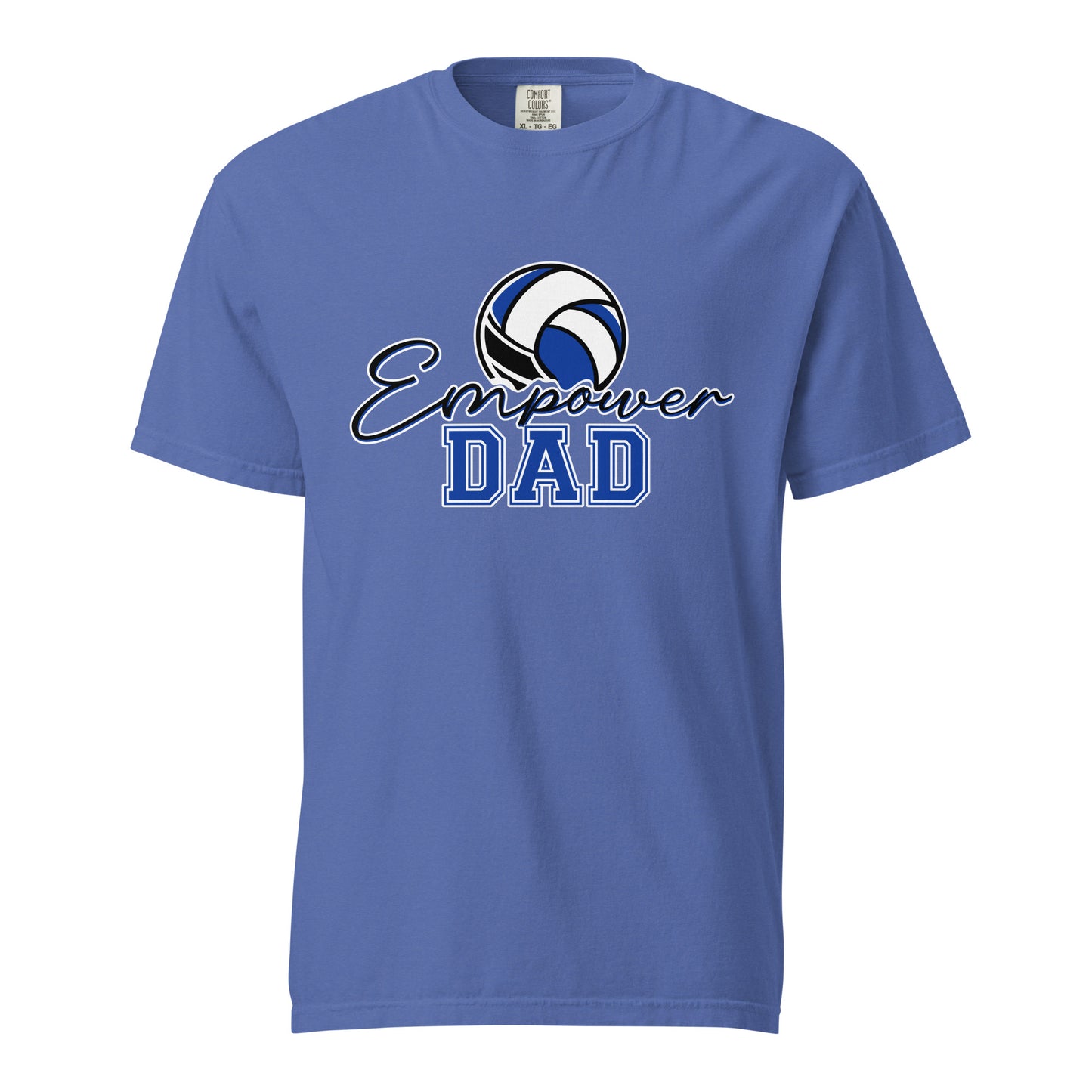 Signature | Comfort Colors T-Shirt | Empower Volleyball Club | Dad Crest Logo