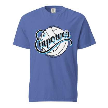 Signature | Comfort Colors T-Shirt | Empower Volleyball Club | Emblem Logo