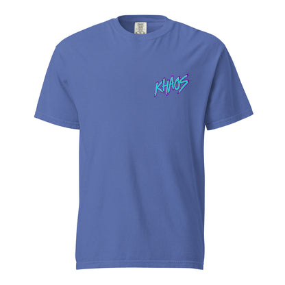 Signature | Comfort Colors T-Shirt | Khaos Softball | Script Logo
