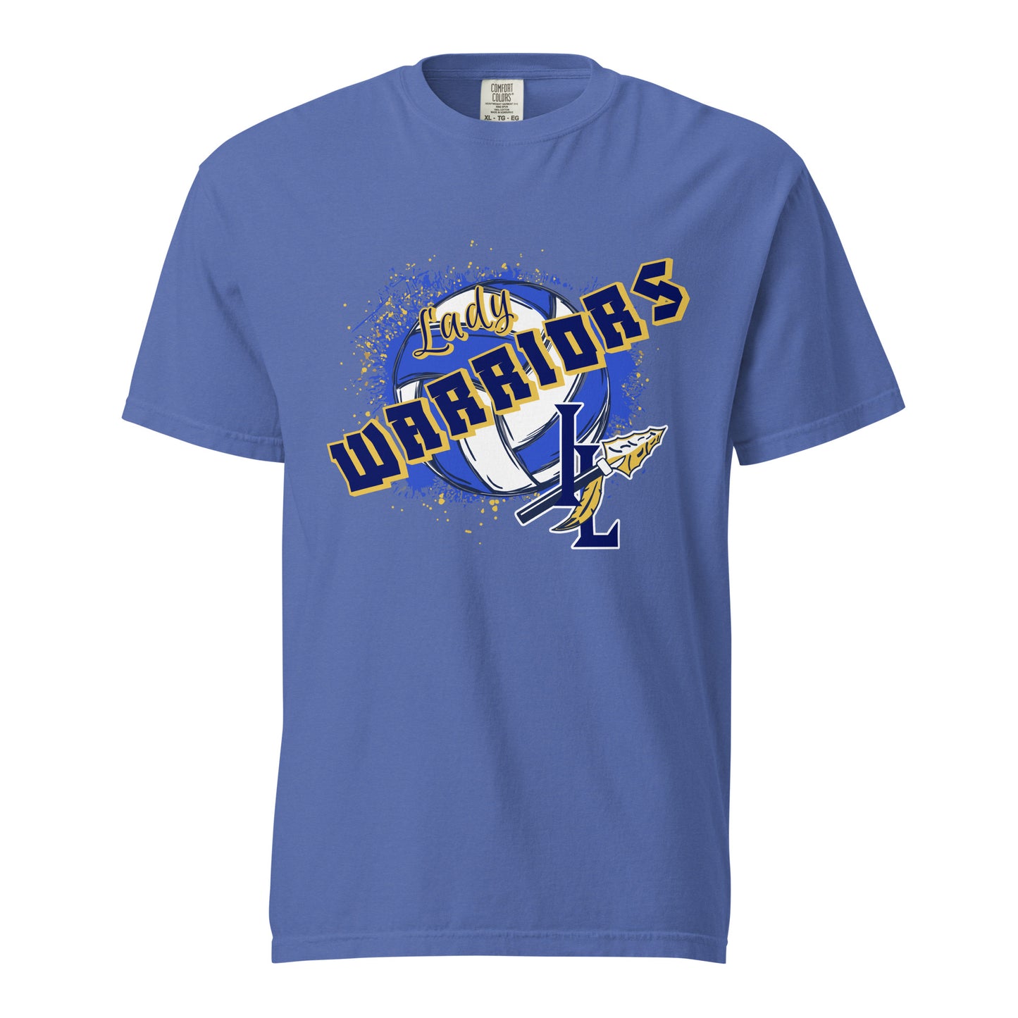 Signature | Comfort Colors T-Shirt | Indian Land Middle School Volleyball | Vanguard Warriors Logo