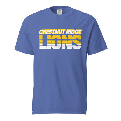 Signature | Comfort Colors T-Shirt | Chestnut Ridge Lions Football | Script Logo