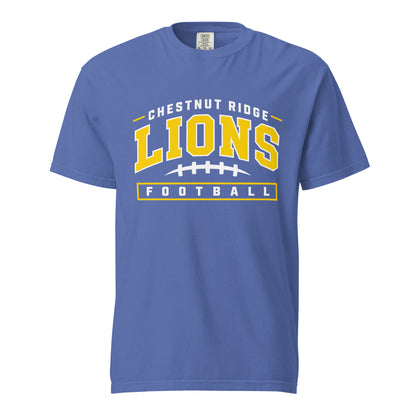 Signature | Comfort Colors T-Shirt | Chestnut Ridge Lions Football | Valor Logo