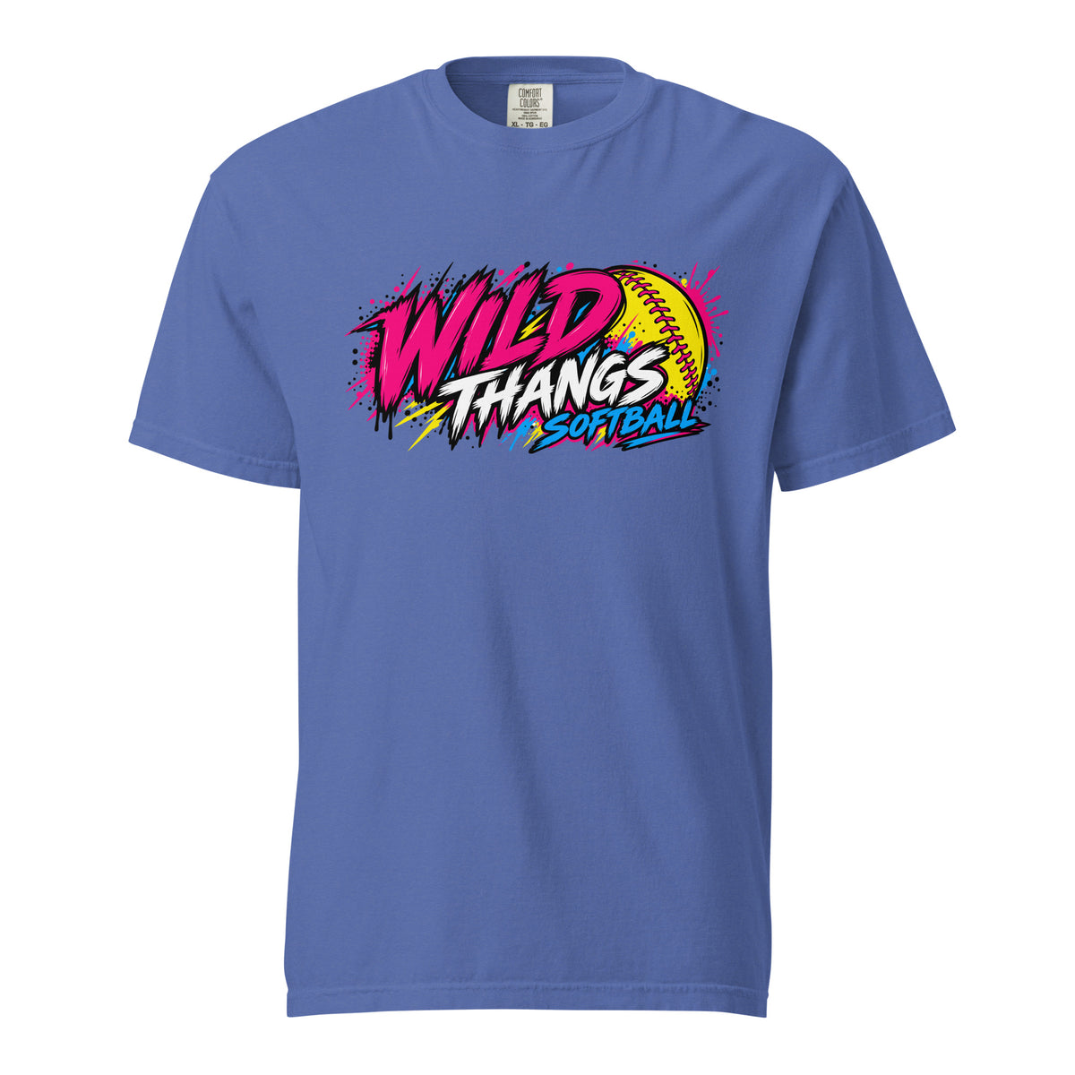 Signature | Comfort Colors T-Shirt | Wild Thangs | Ironclad Fastpitch Logo