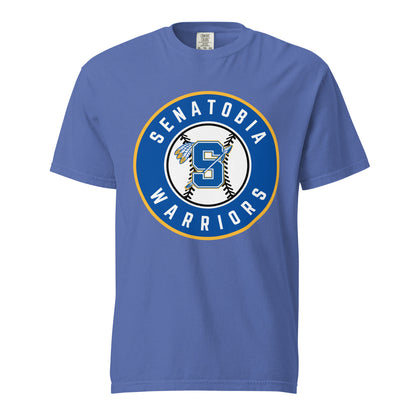 Signature | Comfort Colors T-Shirt | Senatobia Warriors Baseball | Badge Logo