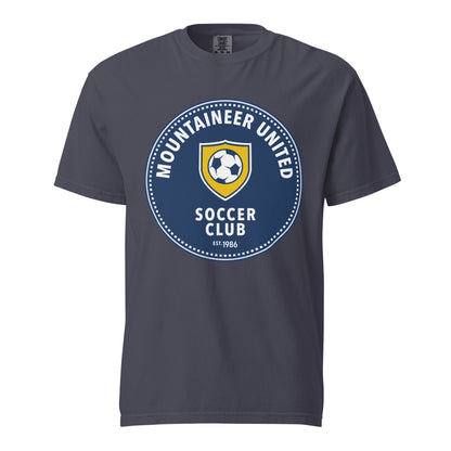 Signature | Comfort Colors T-Shirt | Mountaineer United Soccer Club | Badge Logo