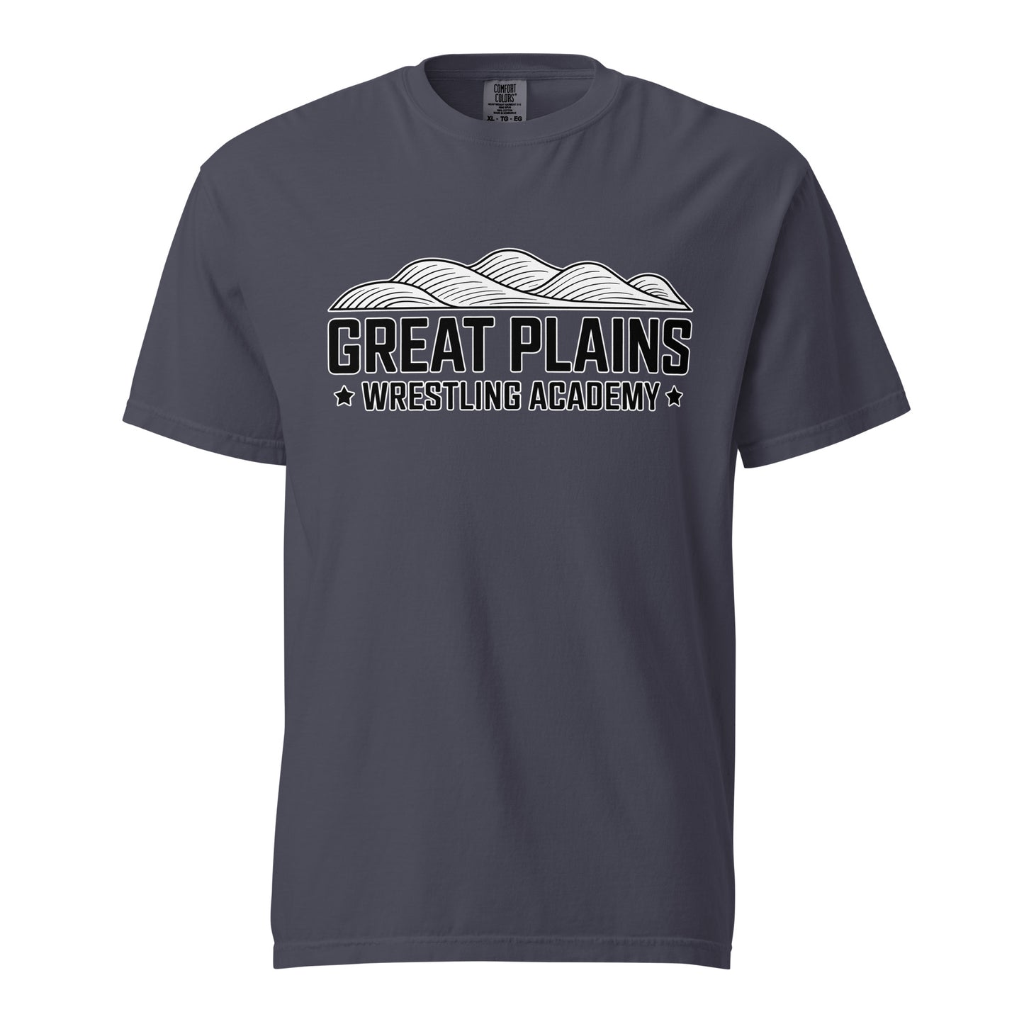 Signature | Comfort Colors T-Shirt | Great Plains Wrestling Academy | Crest Logo