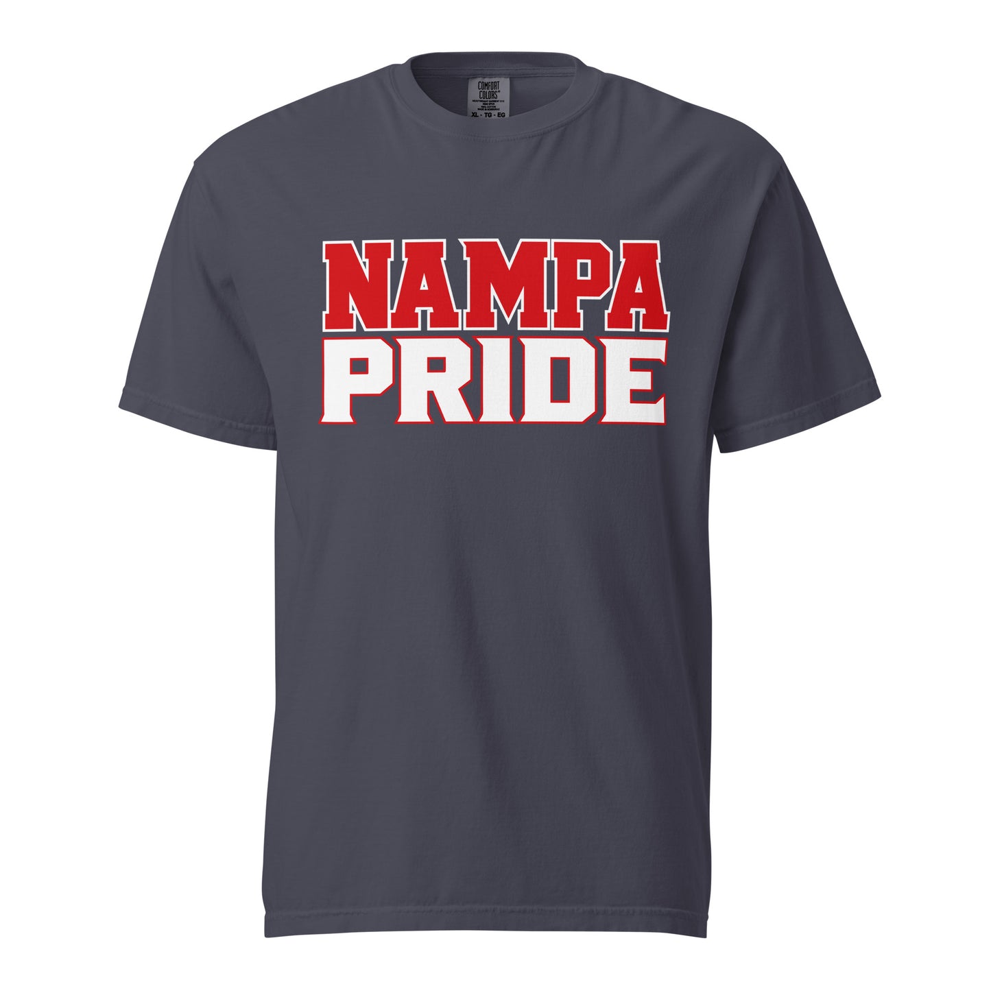 Signature | Comfort Colors T-Shirt | Nampa Pride | Letter Mark Logo