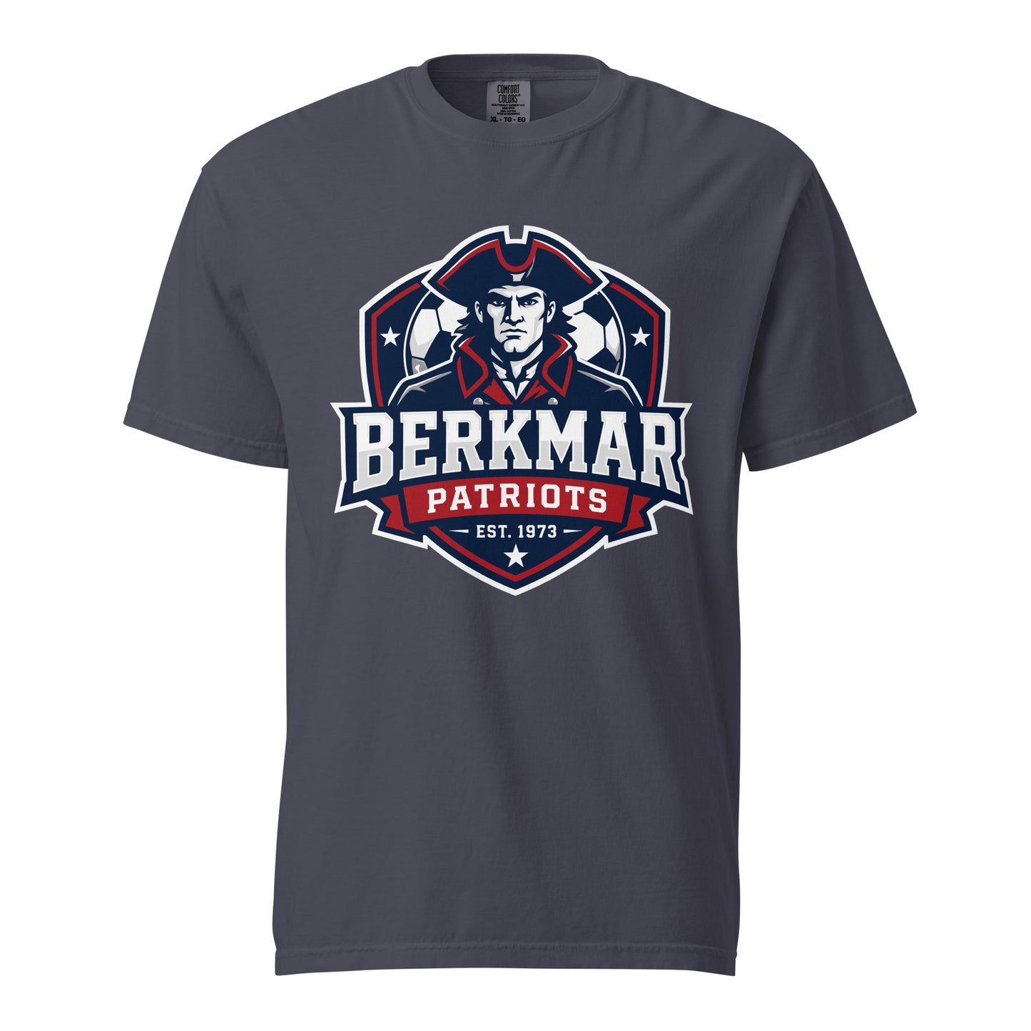 Signature | Comfort Colors T-Shirt | Berkmar High School Soccer | Shield Logo