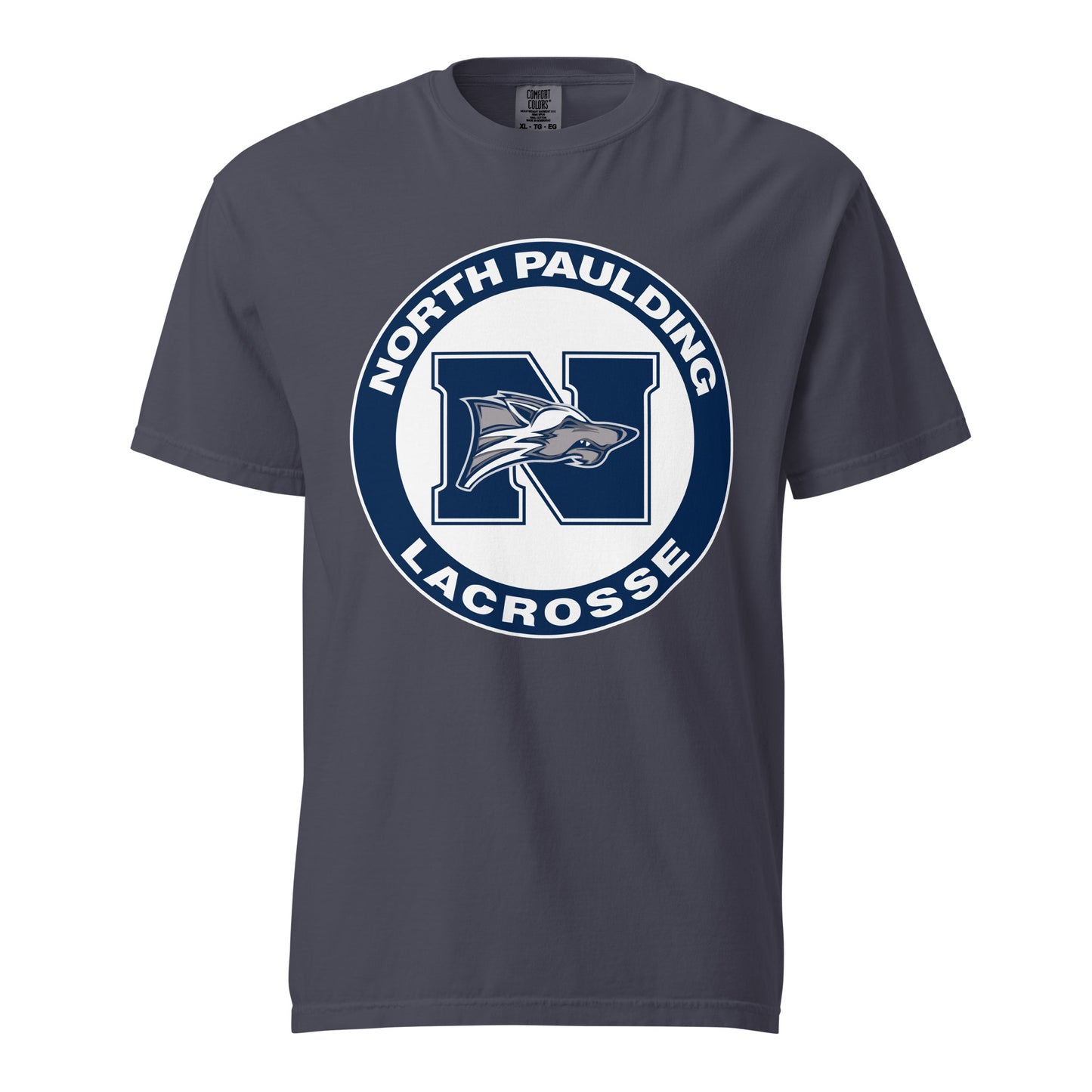 Signature | Comfort Colors T-Shirt | North Paulding Lacrosse | Badge Logo