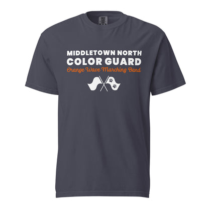 Signature | Comfort Colors T-Shirt | Orange Wave Marching Band | Modern Script Logo