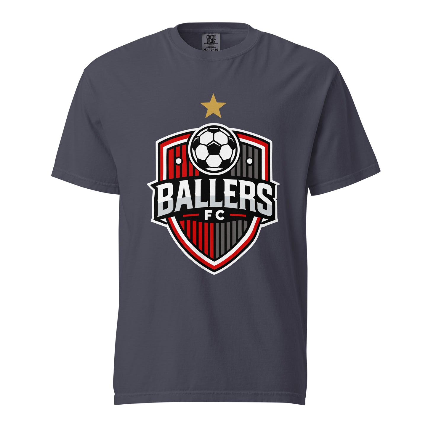 Signature | Comfort Colors T-Shirt | Ballers FC | Shield Logo