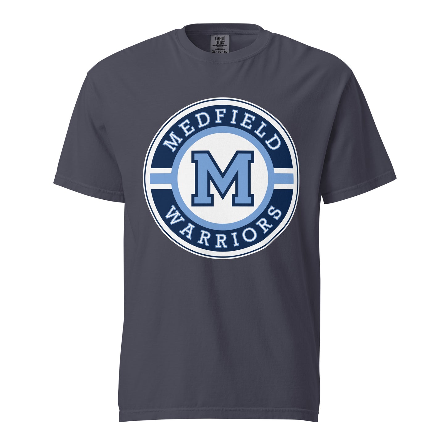 Signature | Comfort Colors T-Shirt | Medfield Softball | Badge Logo