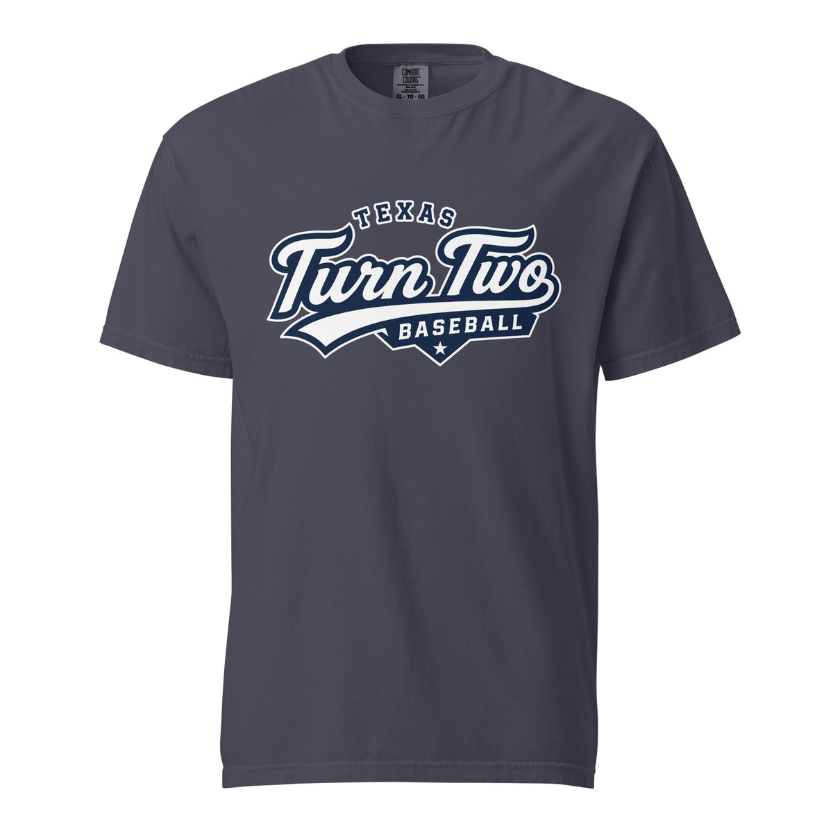 Signature | Comfort Colors T-Shirt | Texas Turn Two Baseball | Athletics Logo