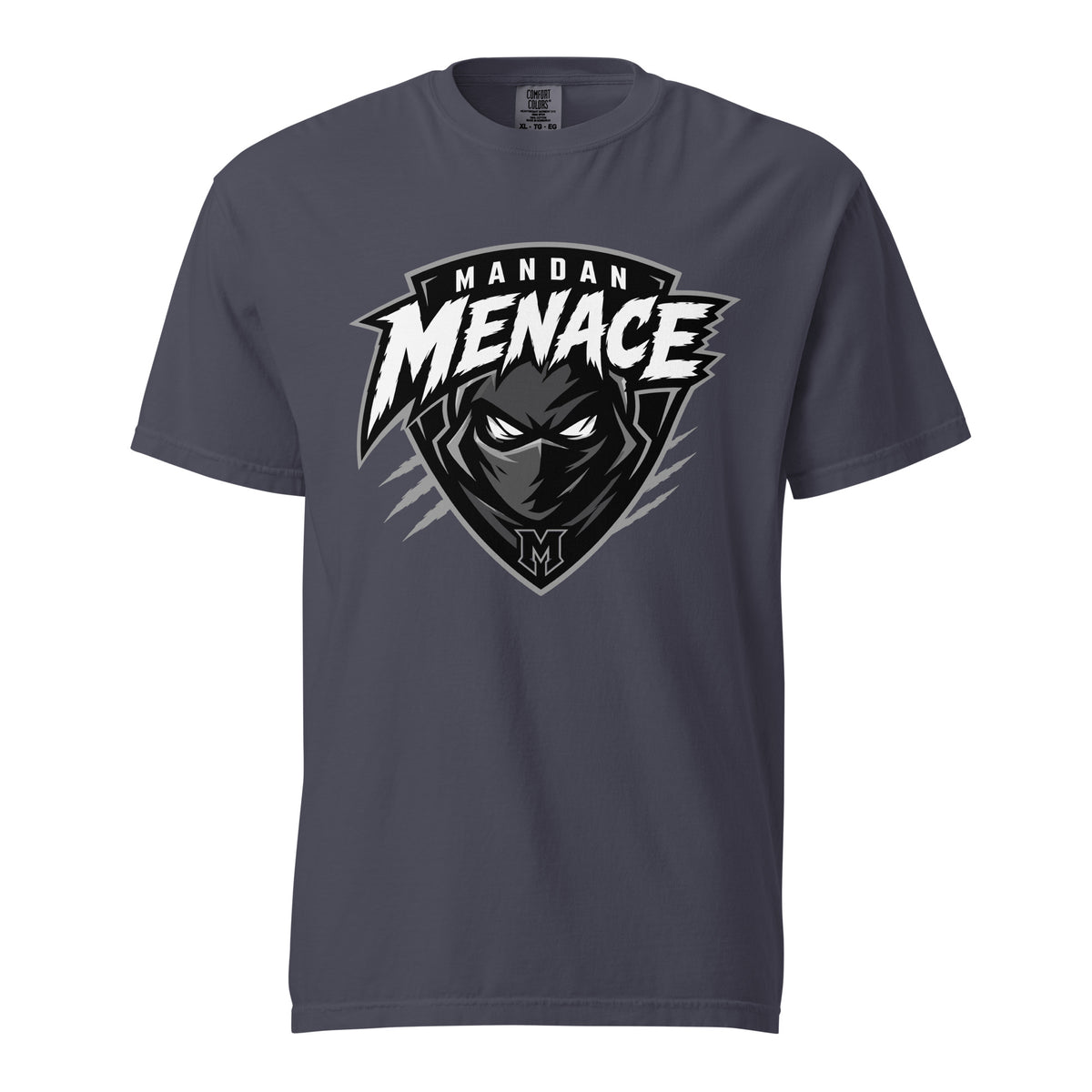 Signature | Comfort Colors T-Shirt | Mandan Menace | Shield Logo