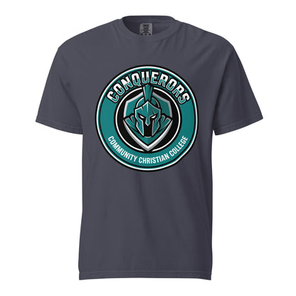 Signature | Comfort Colors T-Shirt | Community Christian College | Badge Logo