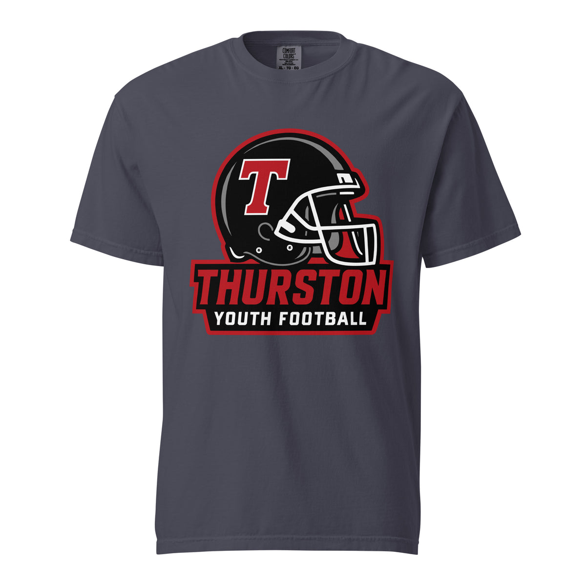 Signature | Comfort Colors T-Shirt | Thurston Youth Football | Crest Logo