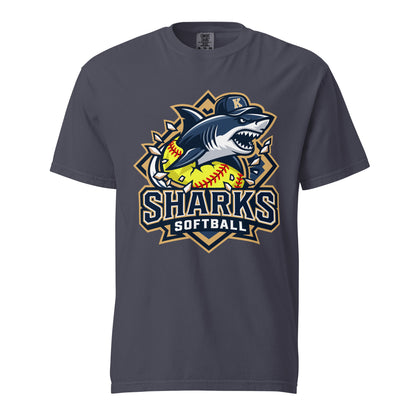 Signature | Comfort Colors T-Shirt | Sharks Diamond Sports | Crest Logo