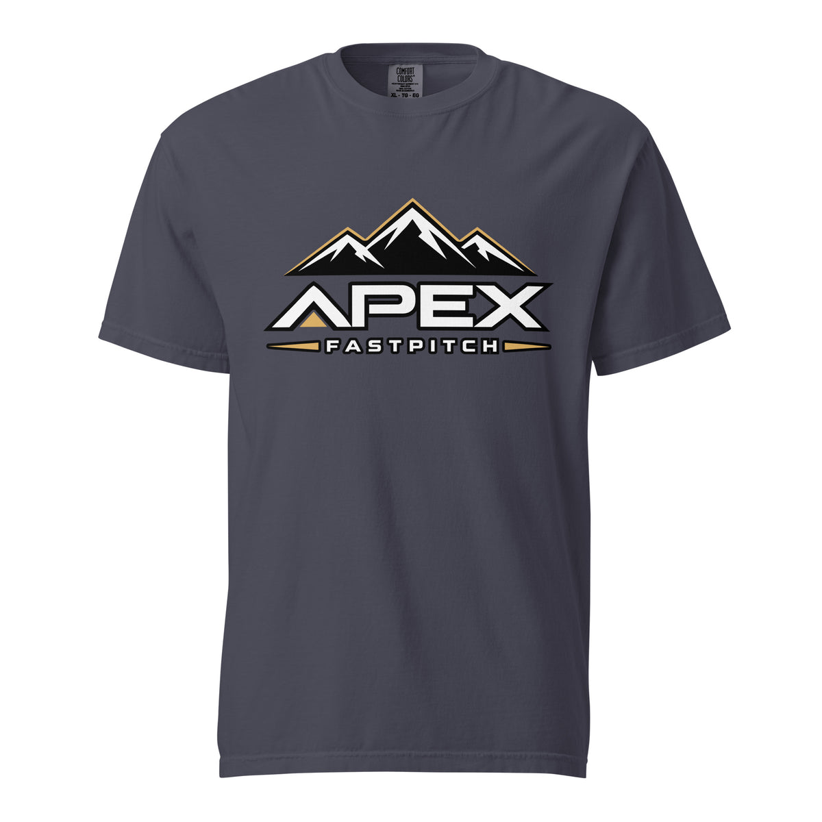 Signature | Comfort Colors T-Shirt | Apex Fastpitch | Crest Logo