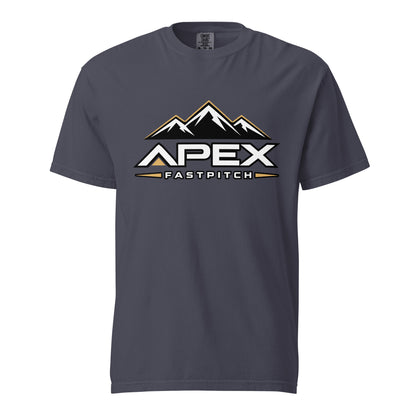 Signature | Comfort Colors T-Shirt | Apex Fastpitch | Crest Logo