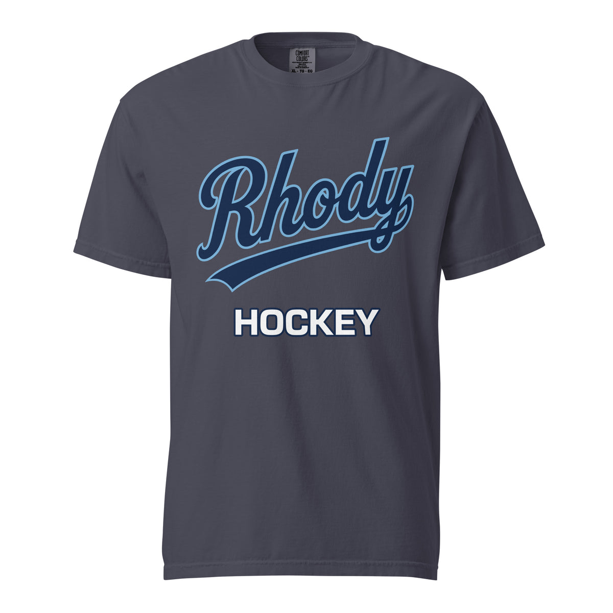 Signature | Comfort Colors T-Shirt | URI Men’s Hockey | Athletics Logo