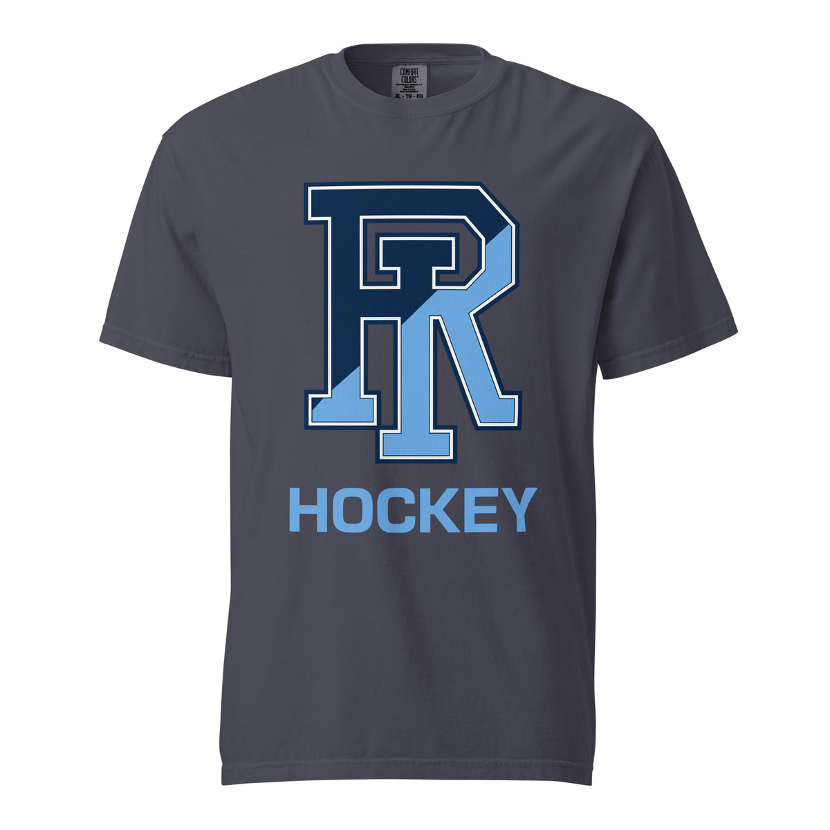 Signature | Comfort Colors T-Shirt | URI Men’s Hockey | Vanguard Logo