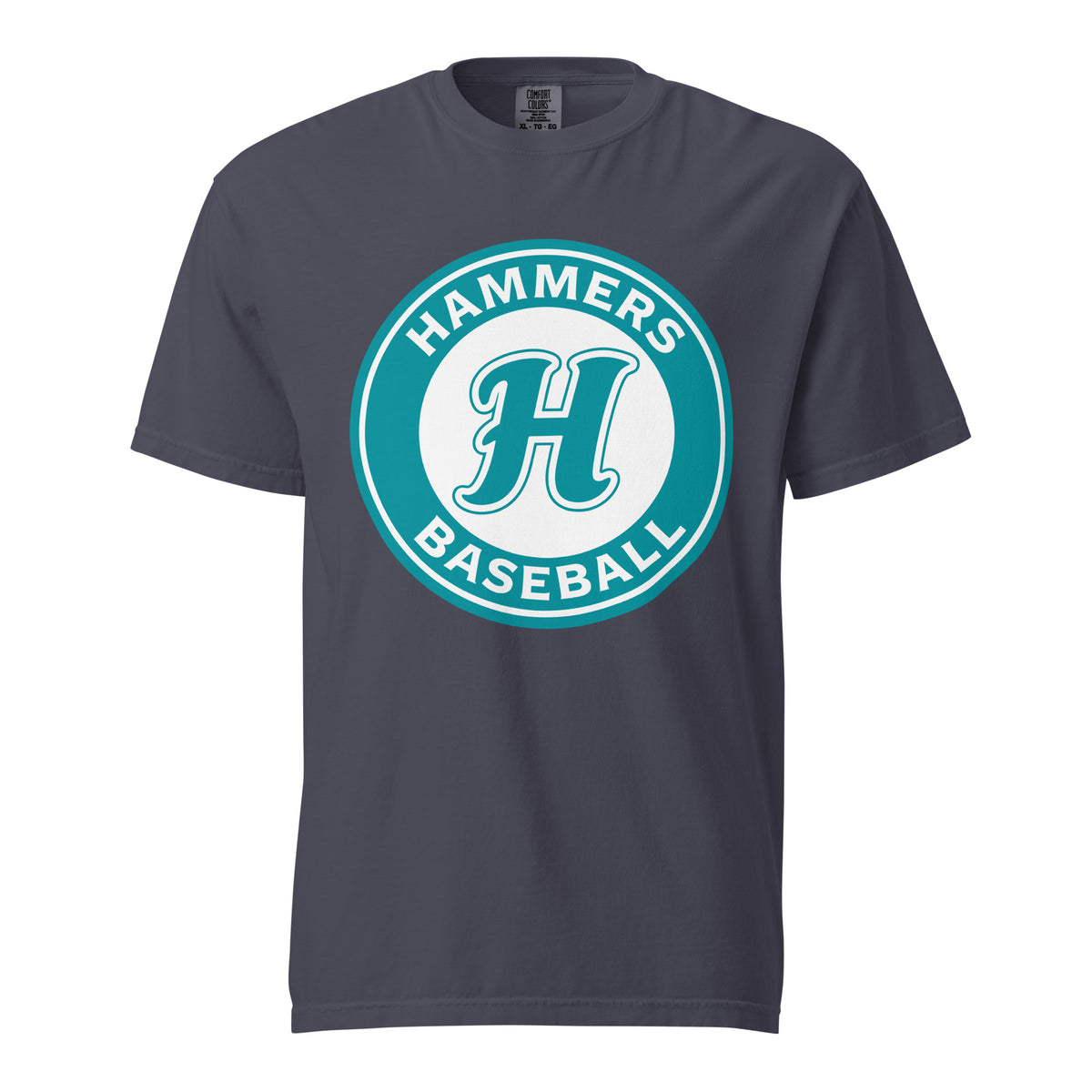 Signature | Comfort Colors T-Shirt | Hammers Baseball (10U) | Badge Logo