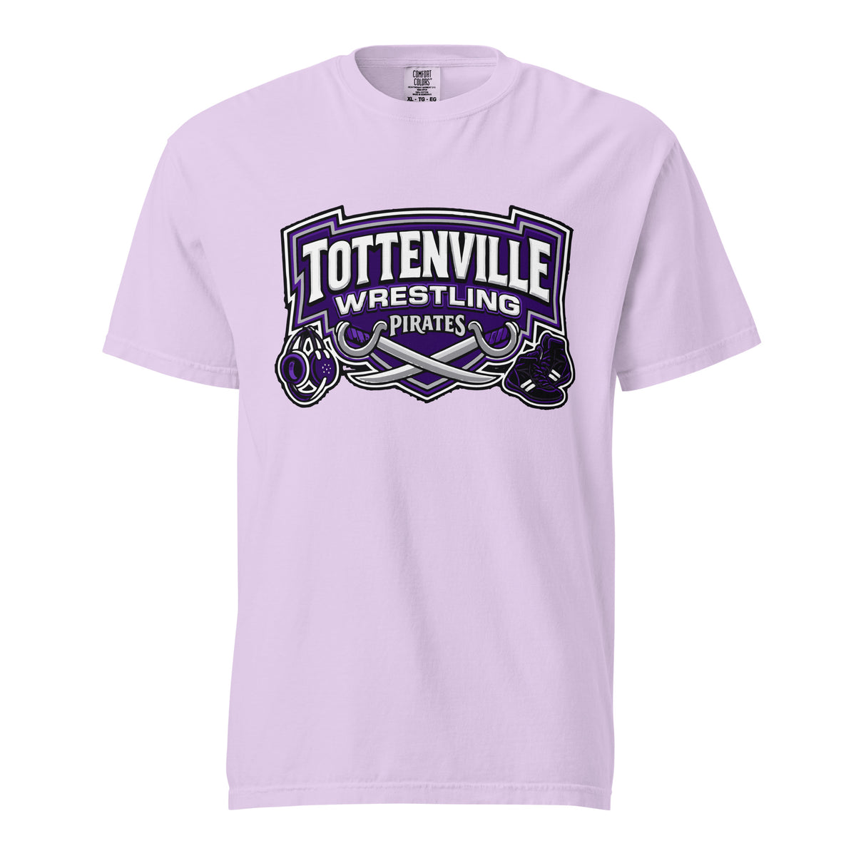Signature | Comfort Colors T-Shirt | Tottenville wrestling club | Vanguard Logo