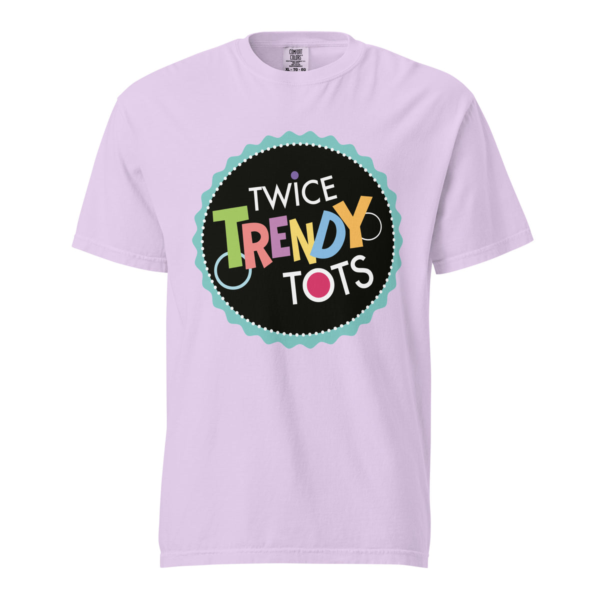 Signature | Comfort Colors T-Shirt | Twice Trendy Tots | Badge Logo